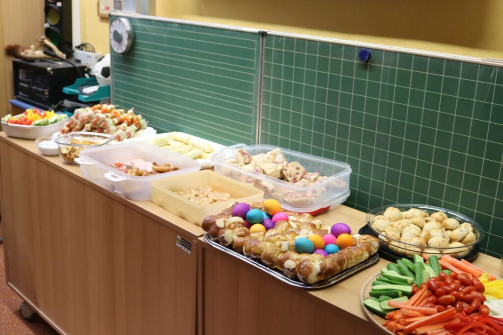 Blick aufs leckere Buffet.